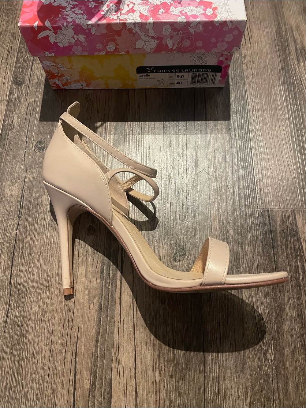 Chinese Laundry “Lavelle” Heels in Sand/Nude (US 9/ EUR 40)